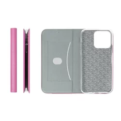 Xiaomi Redmi 12C Telefontok - Senseo pink mágneses szilikon keretes könyvtok-2