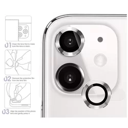 iPhone 11 - Metal - üveg, kameralencse védőkeret-2