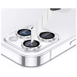 iPhone 14 Pro Max - Metal - üveg, kameralencse védőkeret-2