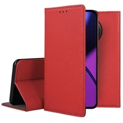 Telefontok OnePlus 11 5G - piros mágneses szilikon keretes könyvtok-3