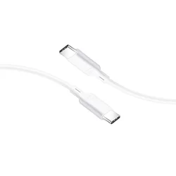 BlueStar - Type-C (USB-C) / Type-C (USB-C) fehér kábel, 120 cm, 3A-1