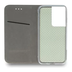 Telefontok Oppo Reno8 - Smart Magnetic zöld szilikon keretes mágneses könyvtok-4
