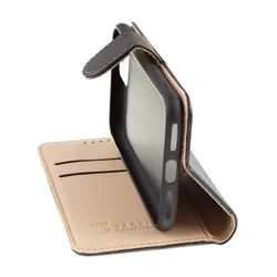 T Phone 5G Telefontok - Tactical Field fekete szilikon keretes könyvtok mágneses ráhajtófüllel-1