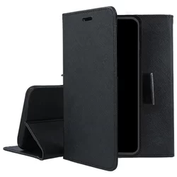 Telefontok Xiaomi Redmi Note 12S - Fancy fekete mágneses szilikon keretes könyvtok-3