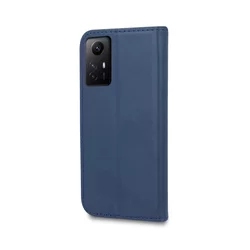 Telefontok Xiaomi Redmi Note 12S - Smart Magnetic kék szilikon keretes mágneses könyvtok-1
