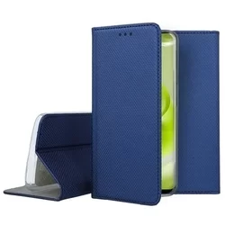 Telefontok Xiaomi Redmi Note 12 Pro+ 5G - kék mágneses szilikon keretes könyvtok-3