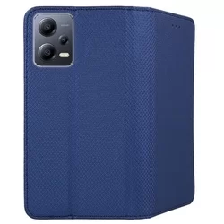 Telefontok Xiaomi Redmi Note 12 Pro+ 5G - kék mágneses szilikon keretes könyvtok-2