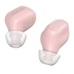 Headsett: Baseus Encok WM01 - pink vezeték nélküli stereo headset, töltőtokkal-3