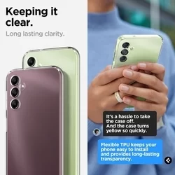 Telefontok Samsung Galaxy A14 5G - Spigen Liquid Crystal Glitter átlátszó tok-5