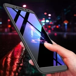 Telefontok Huawei Y7 (2018)/Y7 Prime (2018)/Honor 7C hátlap - GKK Protection 3in1 - fekete-4
