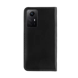 Telefontok Xiaomi Redmi Note 12S - Tactical Field fekete szilikon keretes könyvtok mágneses ráhajtófüllel-1