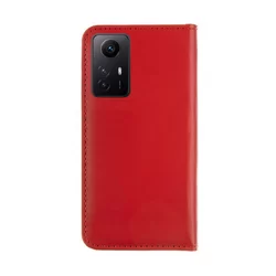 Telefontok Xiaomi Redmi Note 12S - Tactical Field piros szilikon keretes könyvtok mágneses ráhajtófüllel-1