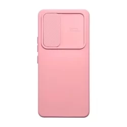 Telefontok Samsung Galaxy A14 5G - Slider csúsztatható kameravédős pink szilikon hátlap tok-1