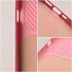 Telefontok Xiaomi Poco C40 - Slider csúsztatható kameravédős pink szilikon hátlap tok-2