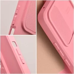Telefontok Xiaomi Poco C40 - Slider csúsztatható kameravédős pink szilikon hátlap tok-3