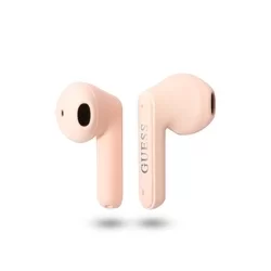 Headsett: Guess True - pink vezeték nélküli stereo bluetooth headset, töltőtokkal-1