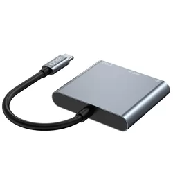 Adapter: Tech-Protect V1 - HUB adapter 3in1 USB / Type-C (USB-C) / HDMI portokkal-2