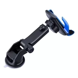 Telefontartó: Forcell HS1 - Univerzális, fekete / kék szellőzőrácsra / szélvédőre rögzíthető automata telefontartó-4