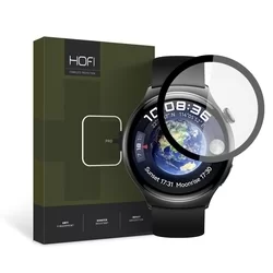 Huawei Watch 4 46mm - okosóra flexi fólia fekete kerettel-1