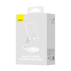 Baseus Seashell - univerzális asztali telefon tartó állvány, fehér-5