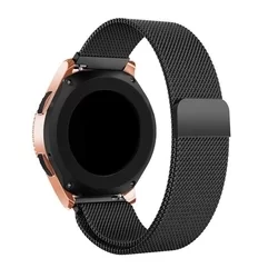 Huawei Watch 4 / Watch 4 Pro - mágneses fekete fémszíj-1