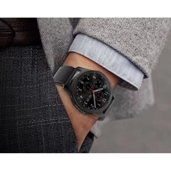 Huawei Watch 4 / Watch 4 Pro - mágneses fekete fémszíj-4