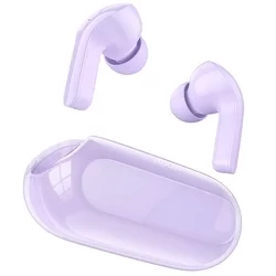 Headset: HOCO ENC EW39 - lila bluetooth headset, töltő tokkal-1