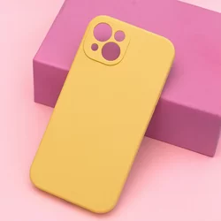 Telefontok iPhone 14 - Mag Invisible - MagSafe kompatibilis sárga szilikon tok-3