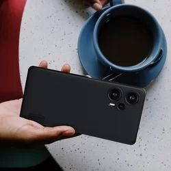 Telefontok Xiaomi Poco F5 5G - Nillkin Super Frosted fekete hátlap tok-3