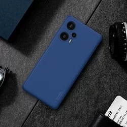 Telefontok Xiaomi Poco F5 5G - Nillkin Super Frosted kék hátlap tok-2