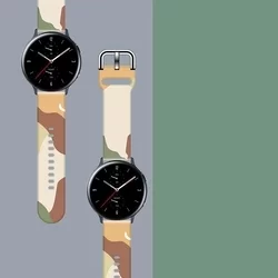 Samsung Galaxy Watch6 / Watch6 Classic okosóra szíj - Strap Moro color 16 színes szilikon szíj (szíj szélesség: 20 mm)-1