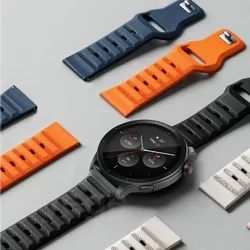 Okosóra szilikon szíj - Samsung Galaxy Watch6 / Watch6 Classic - Tech- Protect IconBand Line - kék szilikon szíj (szíj szélesség: 20 mm)-1
