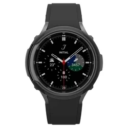 Samsung Galaxy Watch6 Classic (43 mm) - SPIGEN LIQUID AIR fekete szilikon védőtok-9