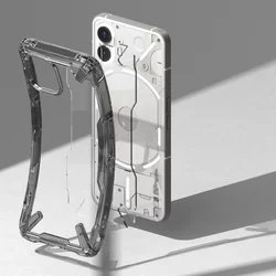 Telefontok Nothing Phone 2 - Ringke Fusion X átlátszó/szürke hibrid hátlap tok-5