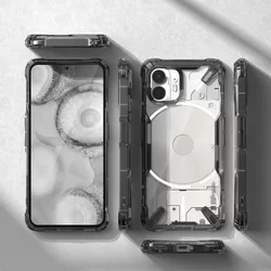 Telefontok Nothing Phone 2 - Ringke Fusion X átlátszó/szürke hibrid hátlap tok-7