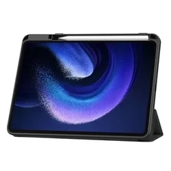 Tablettok XIAOMI PAD 6 (11,0 coll) - fekete smart case tablet tok, ceruza tartóval-2