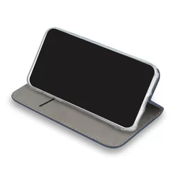 Honor 90 5G Telefontok - Smart Magnetic kék szilikon keretes mágneses könyvtok-2