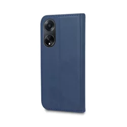Telefontok Oppo A98 - Smart Magnetic kék szilikon keretes mágneses könyvtok-1