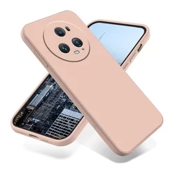 Telefontok Honor Magic5 Pro - púder pink szilikon hátlap tok-2