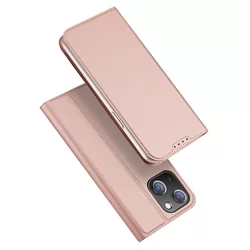 iPhone 15 Plus Telefontok - Dux Ducis rosegold kinyitható tok-2