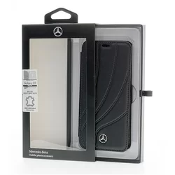 Telefontok Mercedes-Benz Kihajtható Tok For Samsung Galaxy S9 - Fekete (3700740427040)-3