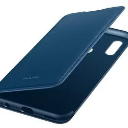 Telefontok Huawei P Smart 2019 - Eredeti Huawei Folio kinyitható tok kék-3
