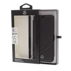 Telefontok Mercedes-Benz Kihajtható Tok Samsung Galaxy S9+ - Fekete (3700740427057)-4