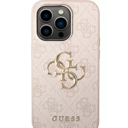 Telefontok iPhone 15 Pro - Guess Big Metal Logo - Pink hátlap tok-2