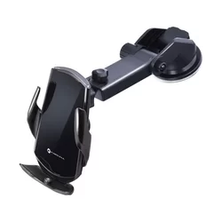 Telefontartó: Forcell HS1 - Univerzális, fekete szellőzőrácsra / szélvédőre rögzíthető automata telefontartó-6
