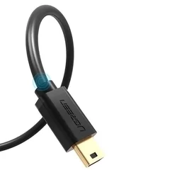 Kábel: UGREEN US132 - Mini USB / USB fekete kábel, 1,5 m-1