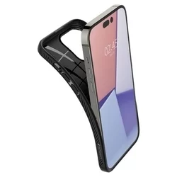 Telefontok iPhone 15 Pro - SPIGEN Liquid Air - fekete hátlap tok-3