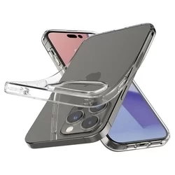 Telefontok iPhone 15 Pro - SPIGEN Liquid Crystal Clear - átlátszó hátlap tok-3