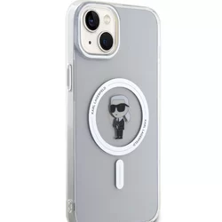 Telefontok iPhone 15 Plus - Karl Lagerfeld Ikonik MagSafe átlátszó hátlap tok-1