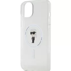 Telefontok iPhone 15 Plus - Karl Lagerfeld Ikonik MagSafe átlátszó hátlap tok-3
